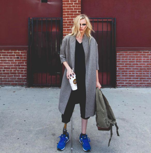 The 28 year old model Lauren Wasser lost her leg, but is back on the runway!