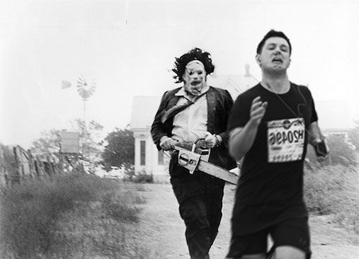 The internet is having a lot of fun with this marathon runner's photo
