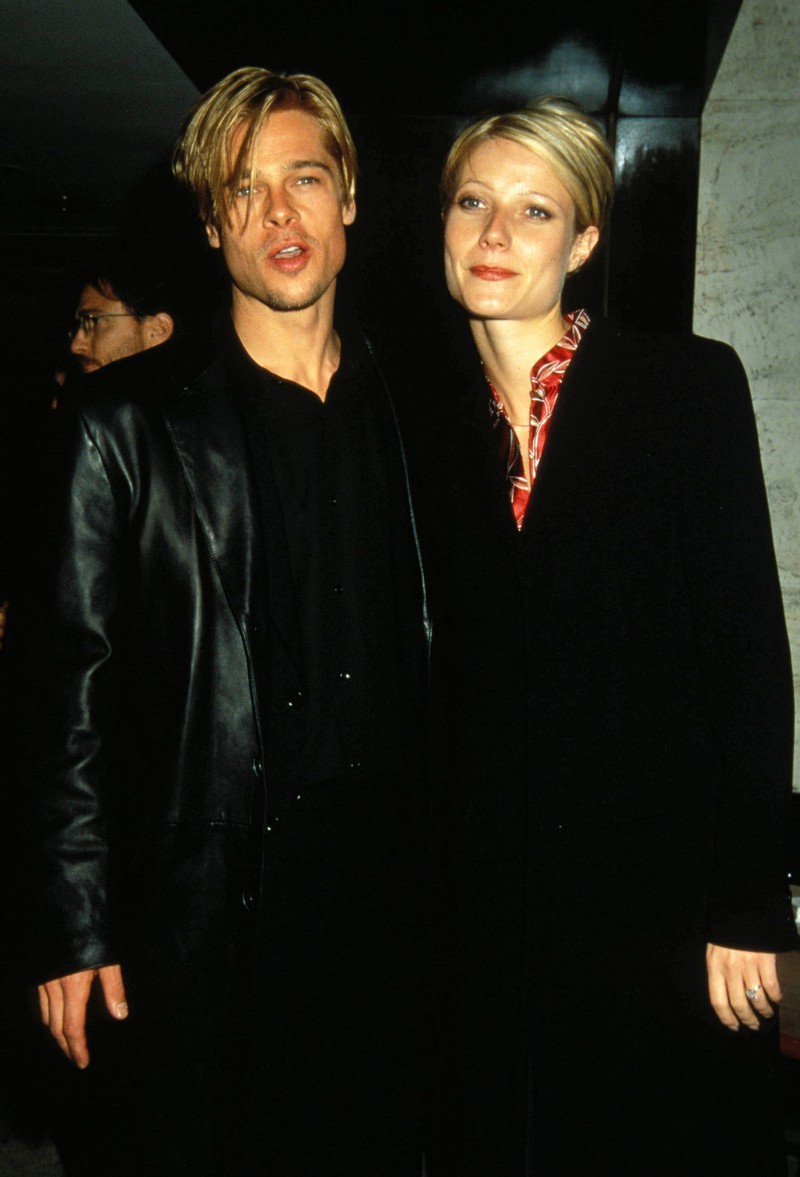 Here, Brad Pitt even has the same parting as Gwyneth Paltrow.