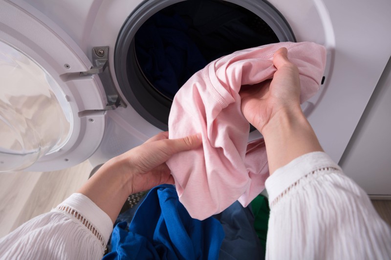 The washing cycle can also cause holes in clothes.