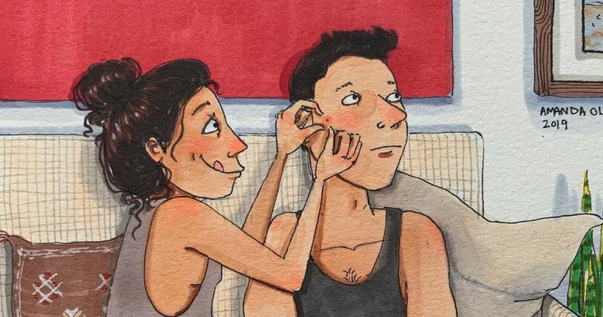 Drawings that show how beautiful long-term relationships can be!