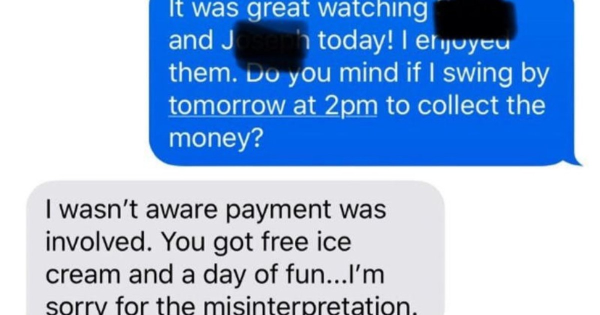 Mother Has The Most Audacious Excuse For Not Paying Her Babysitter