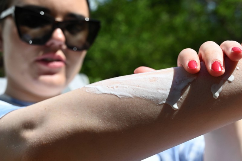 A doctor prescribed a cream that looks like sunscreen.