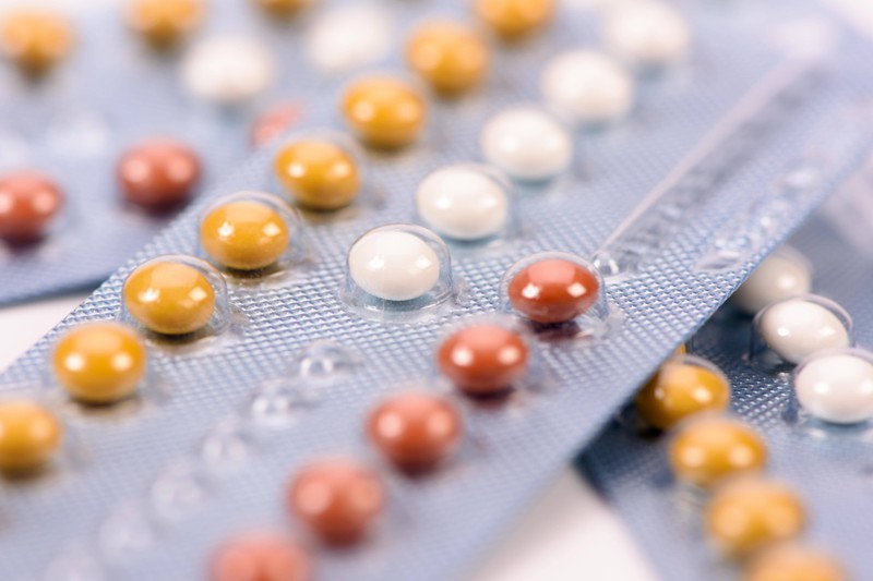 A picture of the birth control pill.
