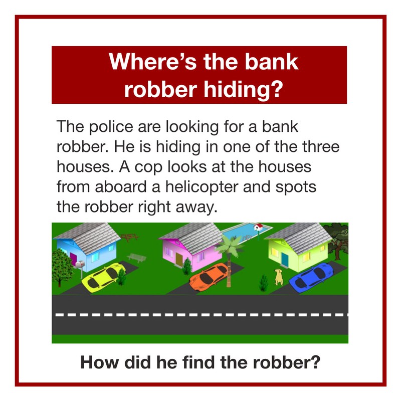 How did the police find the bank robber right away?