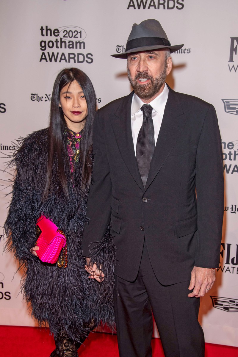 Nicolas Cage and Riko Shibatka at the Gotham Awards.