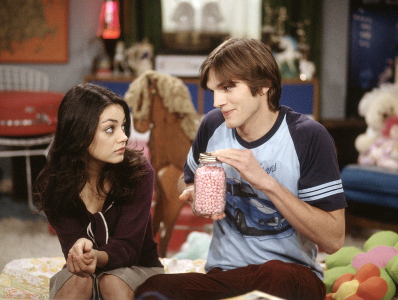 Although Ashton Kutcher and Mila Kunis didn't like each other in "That 70s Show", they did end up together later.