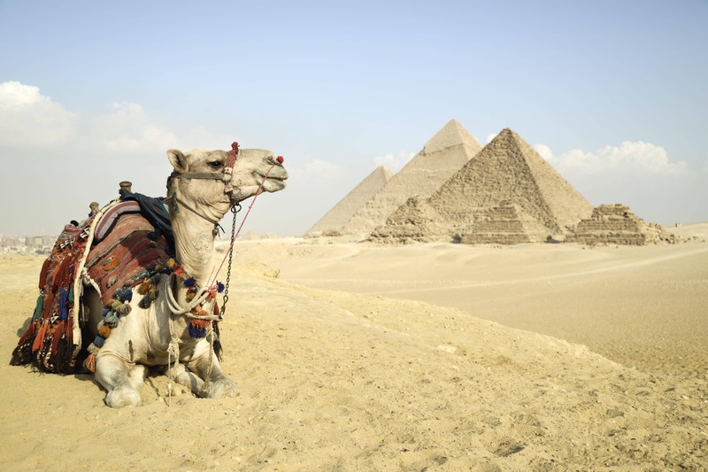 The Giza Pyramid Complex is close to the city.