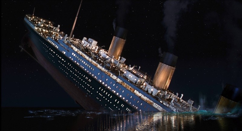 The film takes as long as the sinking of the Titanic took.