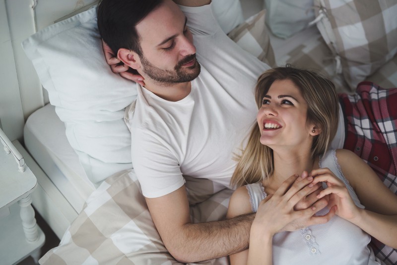 This 36-year-old woman is breastfeeding her boyfriend.