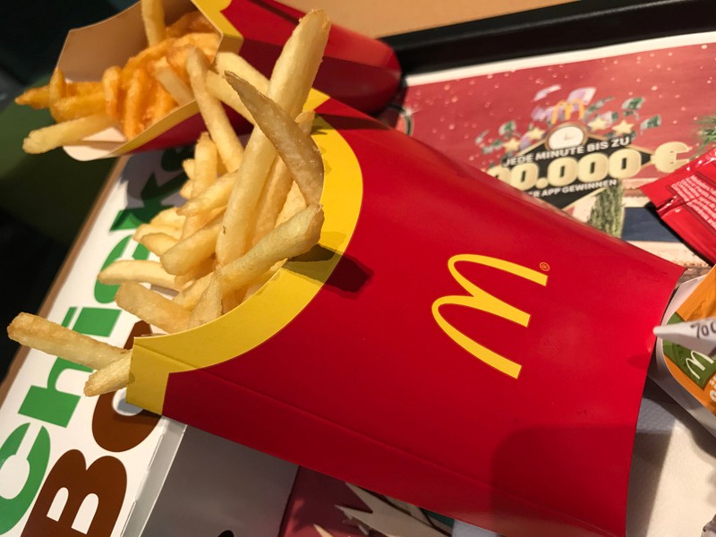 The packaging of fries at McDonald's has a little extra special feature.