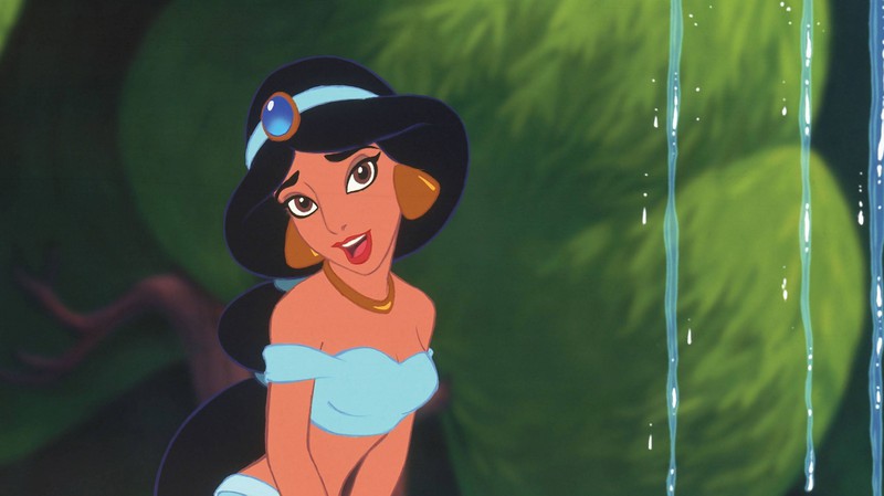 Here's princess Jasmine in the original "Aladdin" movie.