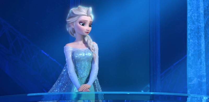 This is Elsa's classical look in "Frozen".