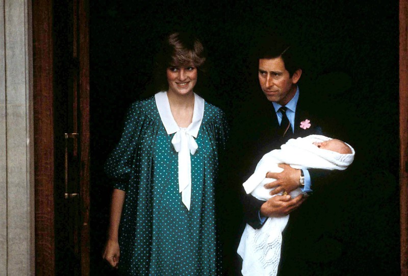 Princess Diana wore a dress with polka dots after giving birth to Prince William.