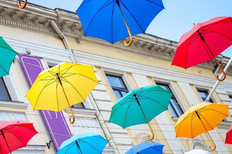 The colorful umbrellas of Águeda look truly amazing, however, because of it Águeda is a popular destination.