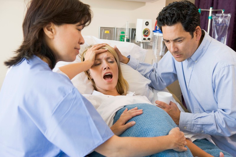 This father-to-be had no understanding whatsoever for his partner who was in pain during labor.