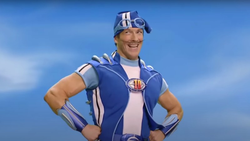 The hero "Sportacus" from the series "Lazy Town".