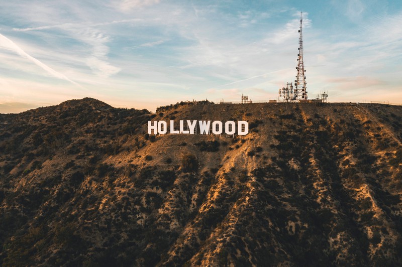 Emblematic of the film industry: the Hollywood Sign in Los Angeles