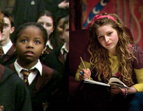 The role of Lavender Brown was reassigned during the film series.