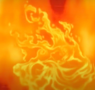 Le feu le rend si discret.