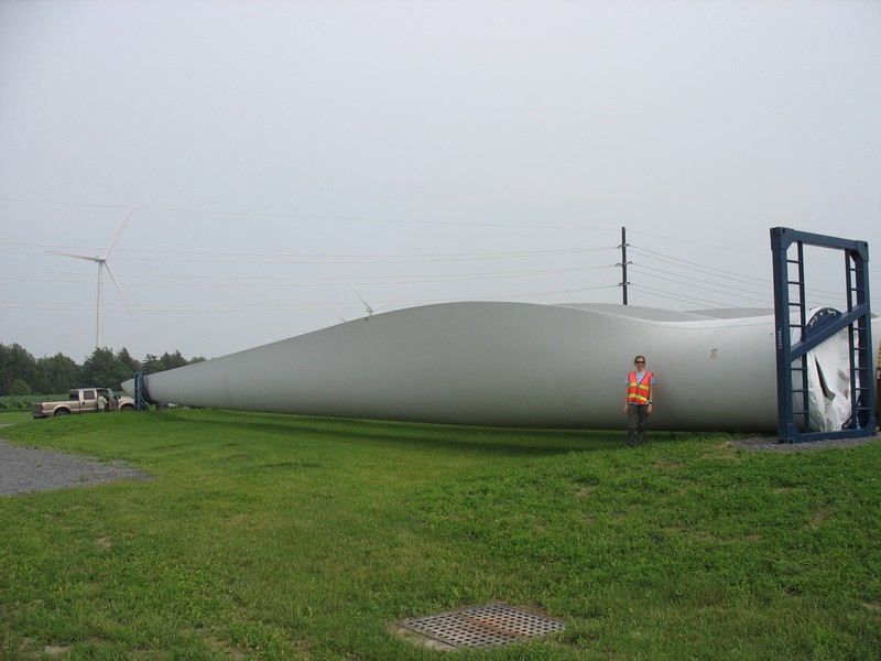 A single wind turbine is already huge