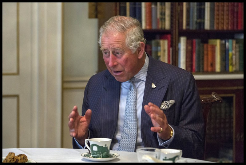 At 4 pm King Charles drinks his tea