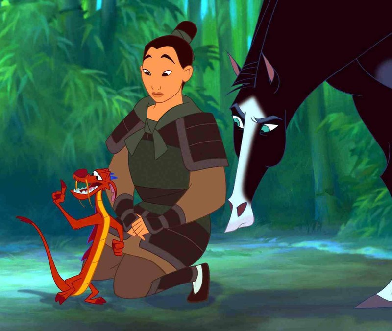 Mulan with her friends.