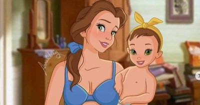 Illustrations: Disney Princesses Show The Struggles Of Being A New Mom